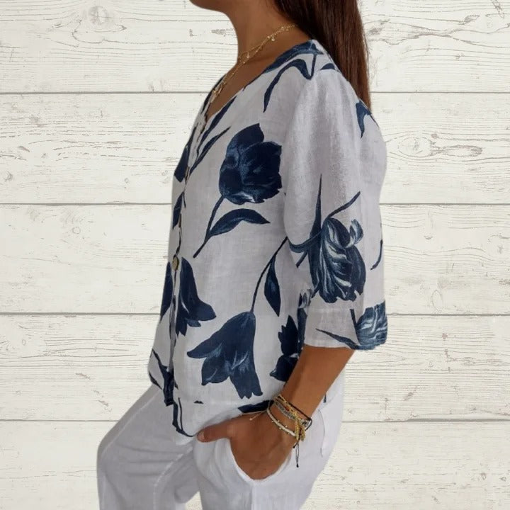 Lara - Flora Blouse